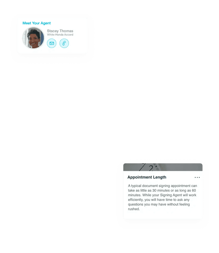 ServiceLink signing agent providing closing solutions to a husband and wife